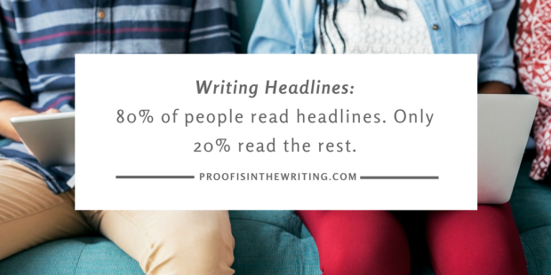 SEO Copywriting- Only 20% of people read past the headlines