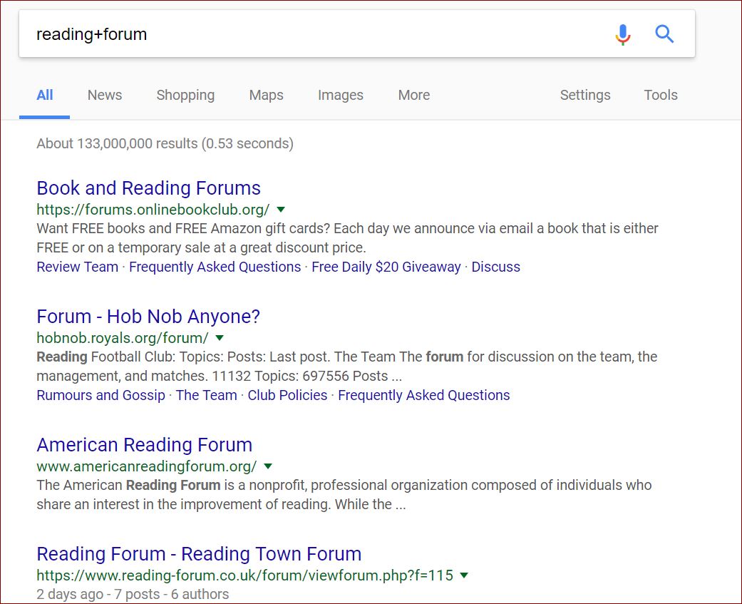 Find keywords and related words to use in forums.