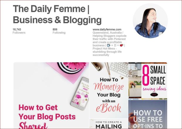 Name your profile according to your goals. Do you want to promote you as a person or your blog/business?